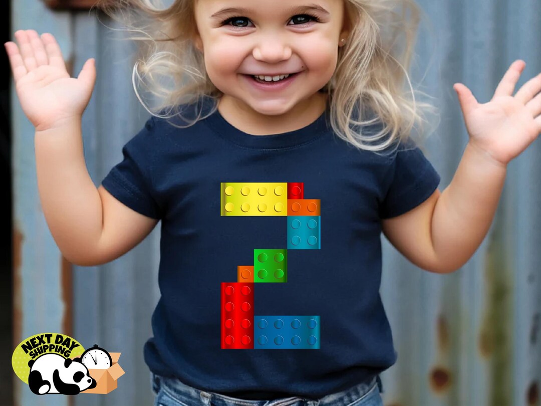 Personalized Building Blocks Birthday Shirt and Sweatshirt, Building