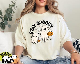 Comfort Colors Stay Spooky Shirt, Halloween Shirt, Halloween Gift, Stay Spooky T-Shirt, Spooky Vibe Shirt, Halloween T-shirt, Fall Shirt