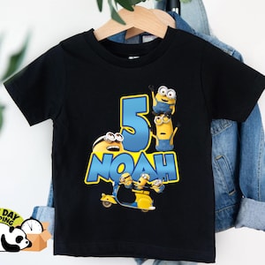 Custom Minion Birthday Shirt, Minion Birthday, Minion Birthday Shirt, Minion Custom Birthday Shirts, Minion Party Tee, Family Matching Tee