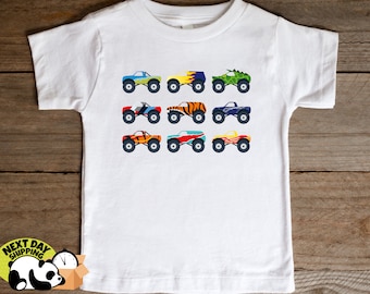 Monster Trucks Shirt, Monster Truck Lover Boy Shirt, Monster Truck Toddler Shirt, Gift for boys, Boys Monster Truck Birthday Gift, Truck Tee