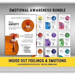 Inside Out 2 Therapy Worksheets Inside Out School Counselors Kit Kids ...