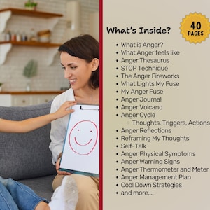 Inside Out 2 Anger Management for Kids Anger Worksheets Emotions Regulation Anger Workbook Coping Skills Anger SEL Therapy Counselor Kit Anger Volcano Inside Out Worksheets Anger Worksheets, Anger Thermometer, Anger Management, Inside Out Bulletin