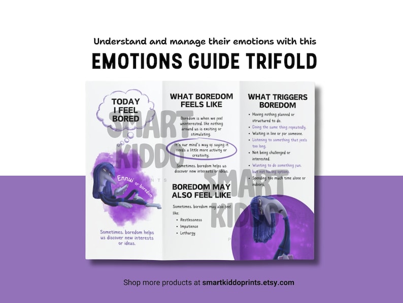 Inside Out 2 Emotions Leaflet Feelings Guide ENNUI SEL Emotional ...