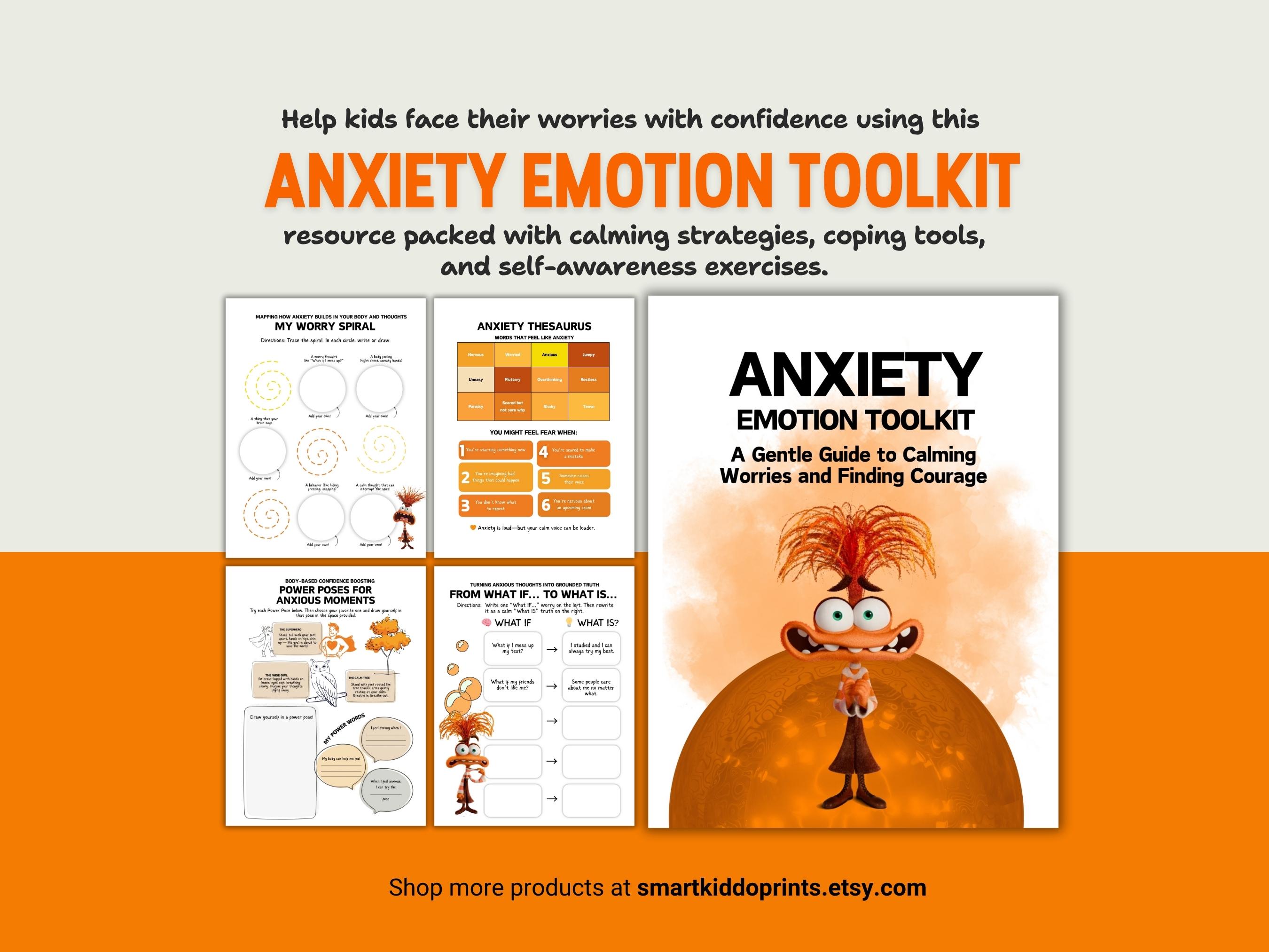 Inside Out Emotional Regulation Toolkit Feelings Workbook for School ...