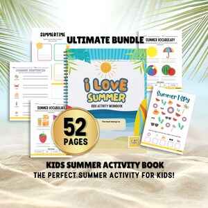 Menu du matin Activités d'été pour enfants Ensemble d'activités d'été à imprimer Livres d'été occupés pour enfants Feuilles de travail pour camp d'été Jeu de camp d'été