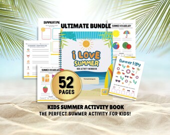 Morning Menu Summer Kids Activities Summer Printable Activity Bundle Summer Busy Books for Kids Summer Camp Worksheets Summer Camp Game