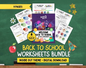 Inside Out 2 Emotions Activity Worksheet Classroom Therapy for Kids Coping Skills Counselor Tool Social Emotional Learning Kit Inside Out