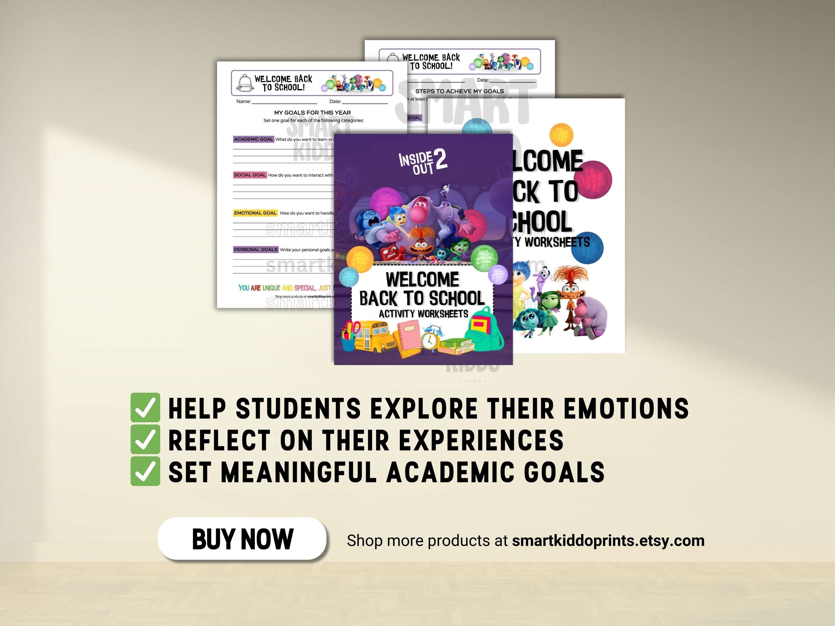 Inside Out 2 Emotions Activity Worksheet Classroom Therapy for Kids ...
