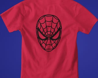 My Superhero! Youth Spiderman Shirts or Hoodies, Two Options (Mask & Action)