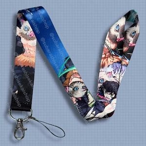 Anime Lanyards / Anime Schlüsselanhänger / Lanyards für Otaku Fans, Kawaii Geschenk / Schlüsselanhänger Demon 06