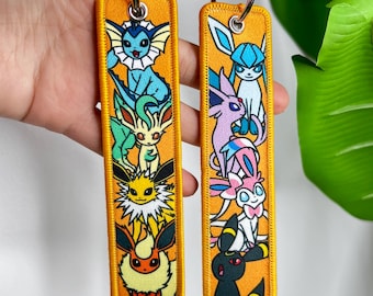 Portachiavi PokémonAnime Jet Tag • Design a sublimazione su entrambi i lati • Eev 01