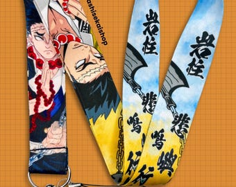 Cordón de anime • Sublimación a doble cara • Diseño Demon Sla 22