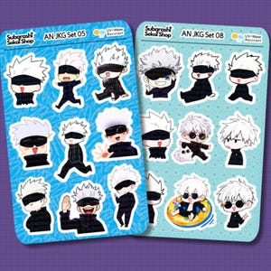 Stickers Anime / Blue Eyes G/ Kawaii Chibi / Sticker Sheet / High Quality /UV & Water Resistant Vinyl Sticker / Holographic Sticker 03