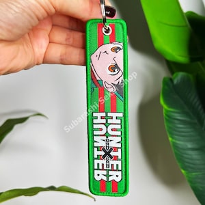 Double-Sided Embroidered Anime Keychain – Gift for Anime Fans and Collectors Hunter 02