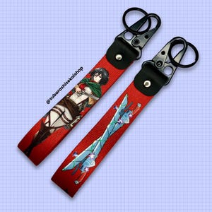 Llavero/correa para llaves Jet Tag de Anime, diseño de doble cara – Ataque 02