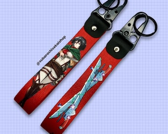 Llavero/correa para llaves Anime Jet Tag, diseño de doble cara – Ataque 02