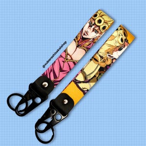 Anime Schlüsselanhänger / Anime Schlüsselanhänger / Schlüsselband für Otaku Fans, Kawaii Geschenk / Schlüsselanhänger Bizarre Jo Adventure 02