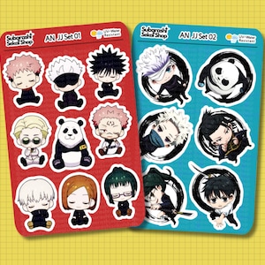 Stickers Anime / Blue Eyes wizards / Kawaii Chibi / Sticker Sheet / High Quality UV & Water Resistant Vinyl Sticker / Holographic Sticker 01