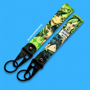 Anime Schlüsselanhänger / Anime Schlüsselanhänger / Schlüsselband für Otaku Fans, Kawaii Geschenk / Schlüsselanhänger Bizarre Jo Adventure 05