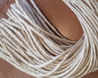White Blonde Synthetic Dreadlocks: Boho Hair Extensions