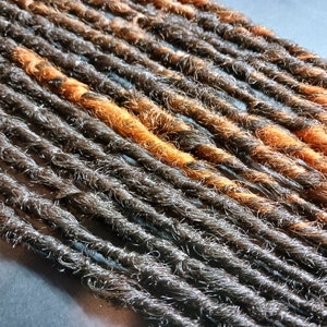 Ginger Brown Synthetic Dreadlock Extensions: Crochet Faux Locs