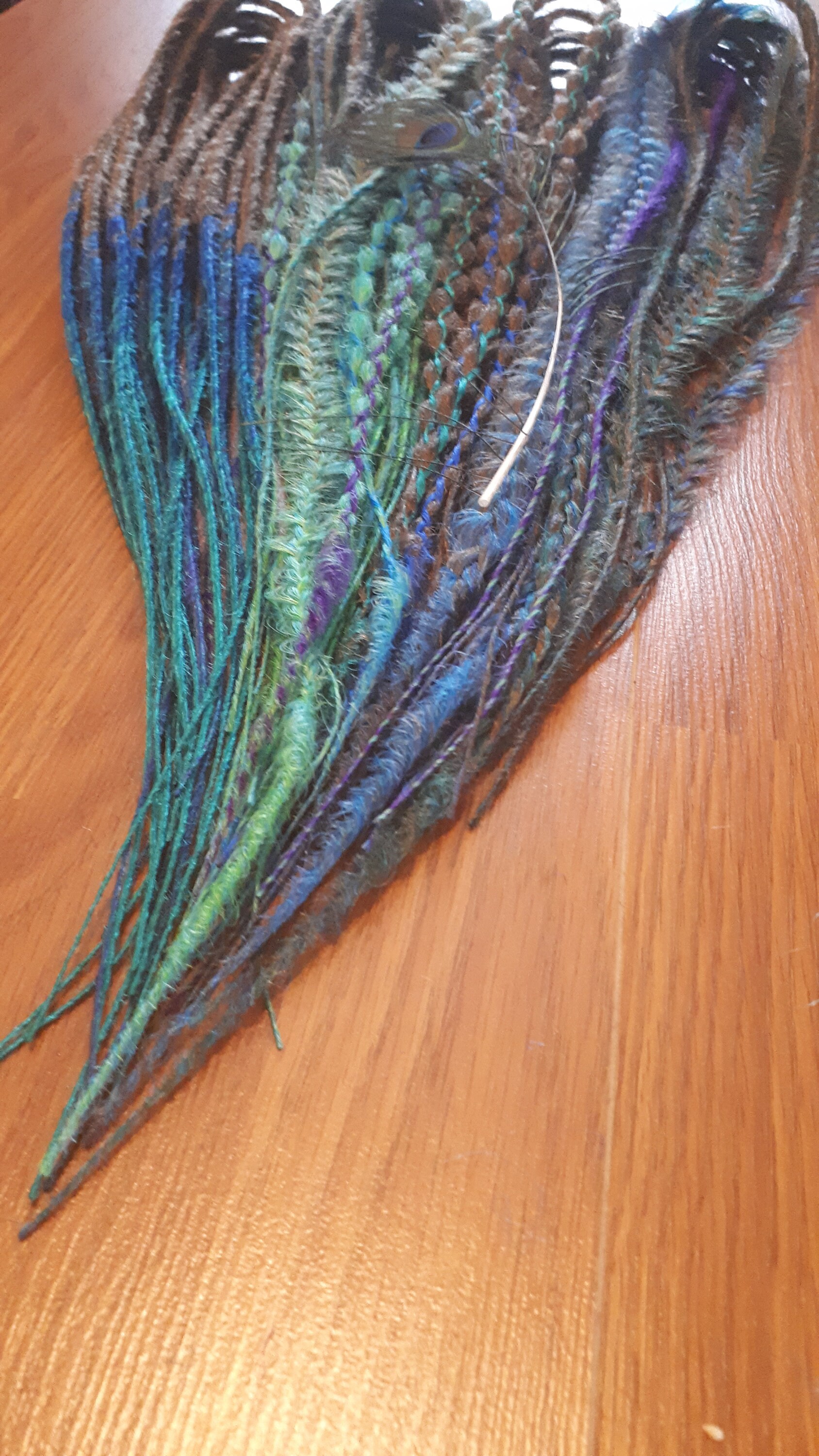 Custom Teal Blue Green Ombre Dreadlocks Peacock Synth Dreads | Etsy