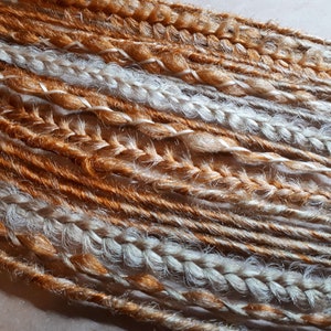 Ombre Ginger Blonde Synthetic Dreadlocks: Crochet Braids, DE/SE Full Set