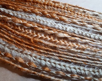 Ombre Ginger Blonde Synthetic Dreadlocks: Crochet Braids, DE/SE Full Set