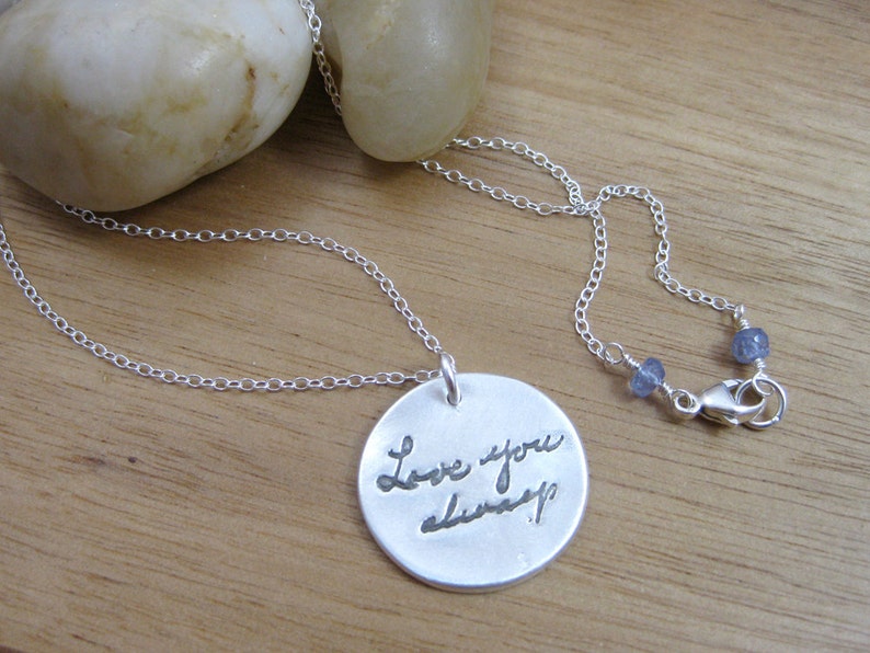 Personalized Silver Handwriting Necklace image 4