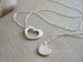 Silver Heart Necklace Set 