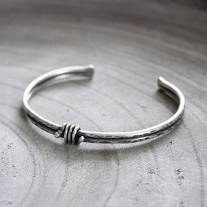 Sterling Silver Rustic Knot Cuff Bracelet image 5