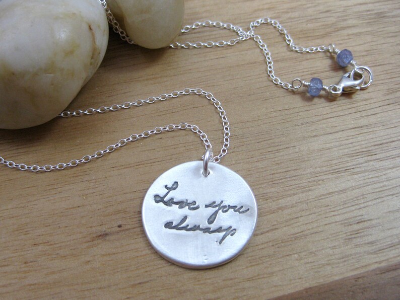 Personalized Silver Handwriting Necklace image 5