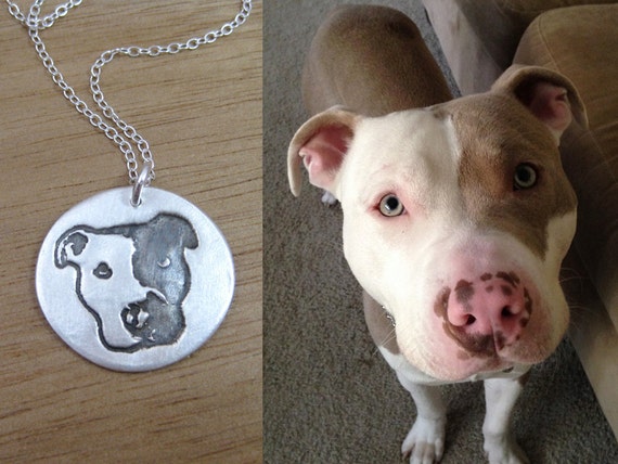 dog portrait necklace