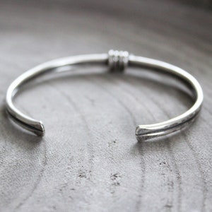 Sterling Silver Rustic Knot Cuff Bracelet image 4