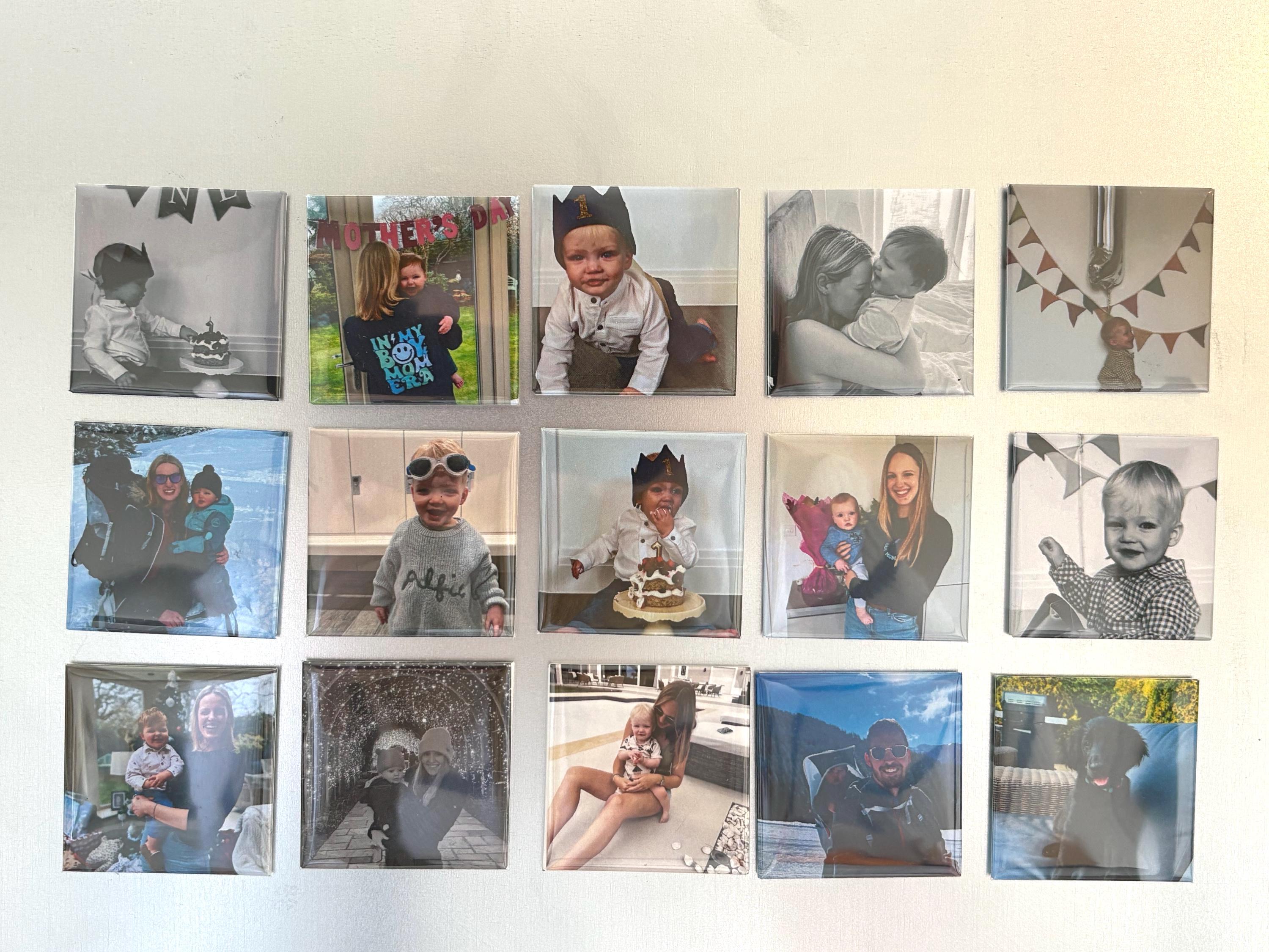 Set of 50 personalised magnets (2” x 2”)