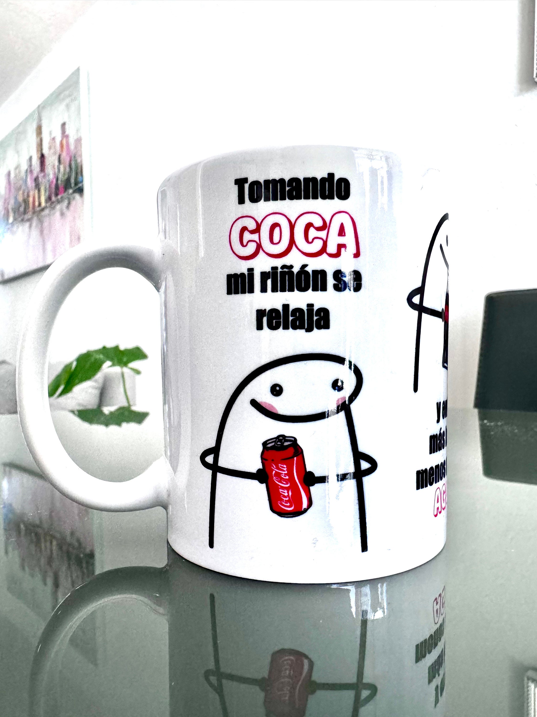 Taza Tomando Coca mi riñón se relaja - Etsy España