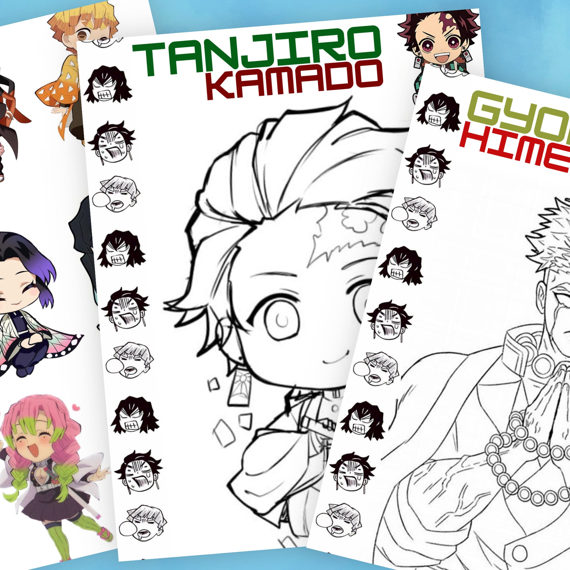 Demon Slayer Coloring Page, Printable Busy Book, Printable, Anime, Kids ...