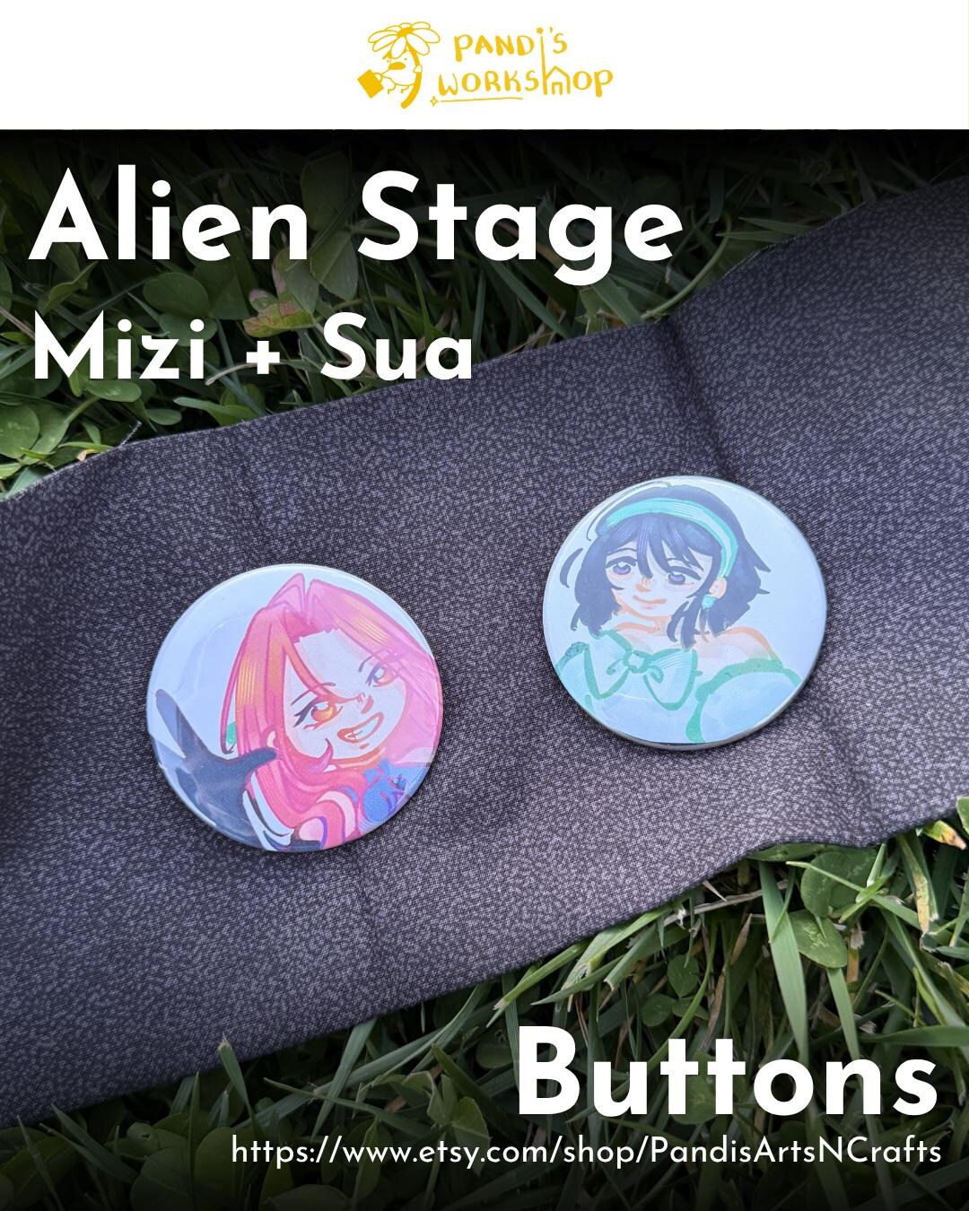 Alien Stage Mizi Sua Pin Buttons - Etsy