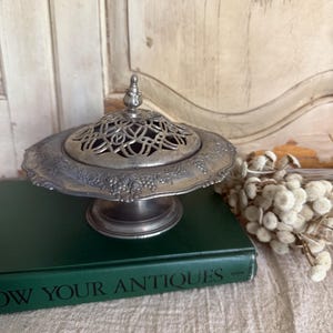Silver Plate Ornate Candy Dish