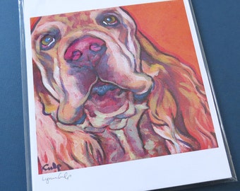 ENGLISH SETTER Dog 8x10 Signed Art Print from Painting by Lynn Culp