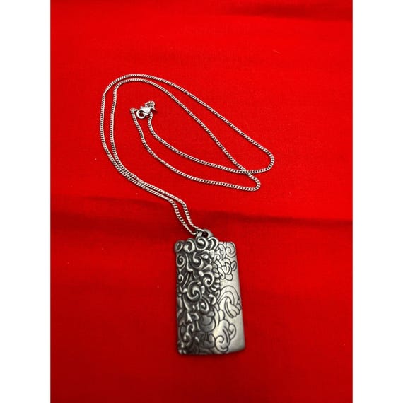 Cordova Handcrafted Silver-Tone Rectangular Pewte… - image 6