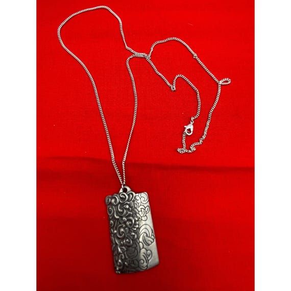 Cordova Handcrafted Silver-Tone Rectangular Pewte… - image 3
