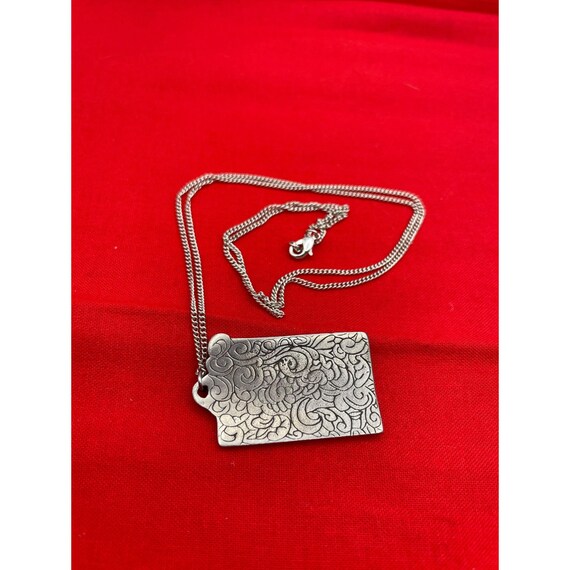 Cordova Handcrafted Silver-Tone Rectangular Pewte… - image 7