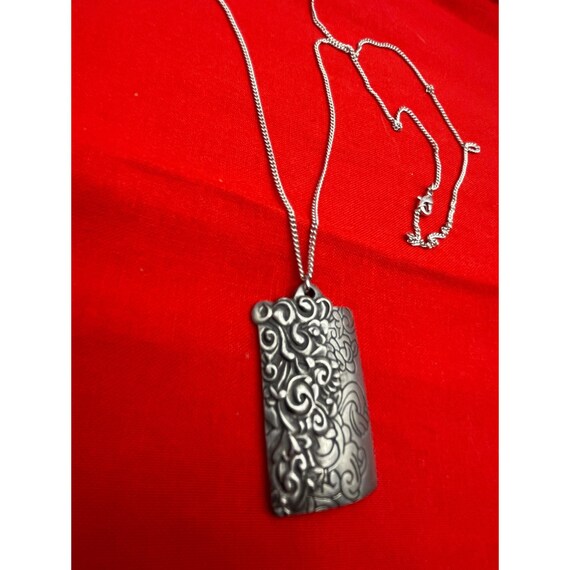 Cordova Handcrafted Silver-Tone Rectangular Pewte… - image 5