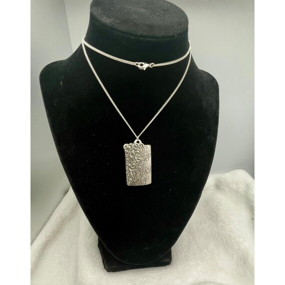 Cordova Handcrafted Silver-Tone Rectangular Pewte… - image 1