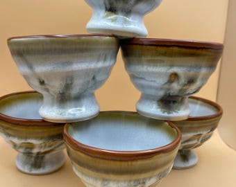 Sake morimine aardewerk kopjes set van 6