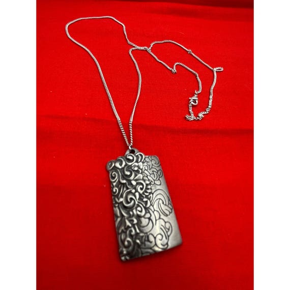 Cordova Handcrafted Silver-Tone Rectangular Pewte… - image 4