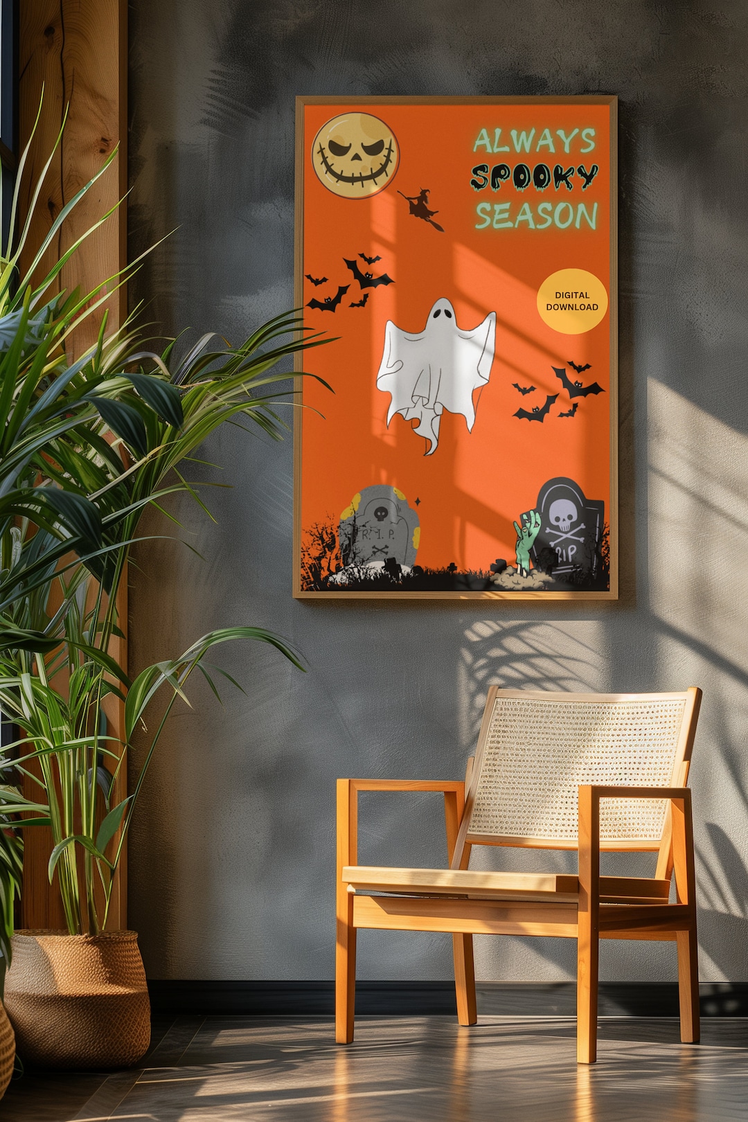Always Spooky Season Digital Print, Halloween Wall Art Printable Poster ...
