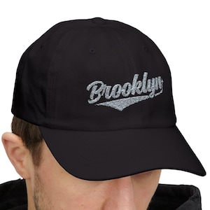 Brooklyn NY Embroidered Baseball Cap Embroidery Brooklyn Pride New York Souvenir NYC Baseball Hat Gift Idea Classic Dad Cap