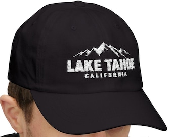 Lake Tahoe California Embroidered Baseball Cap Embroidery Lake Tahoe Souvenir Nature Lover Hiking Baseball Hat Gift Idea Classic Dad Cap